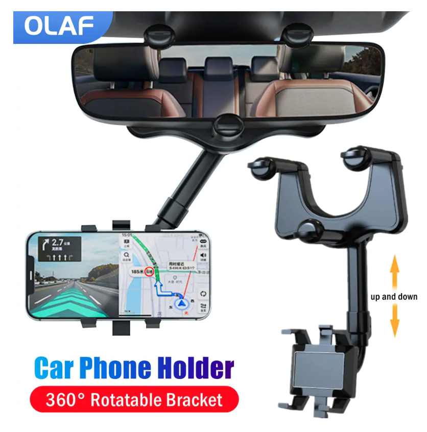 Supporto auto per smartphone con rotazione a 360 gradi
