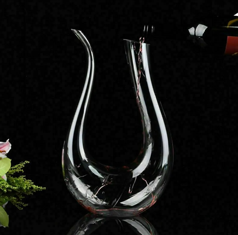 Decanter per vino a U in cristallo da 1500 ml
