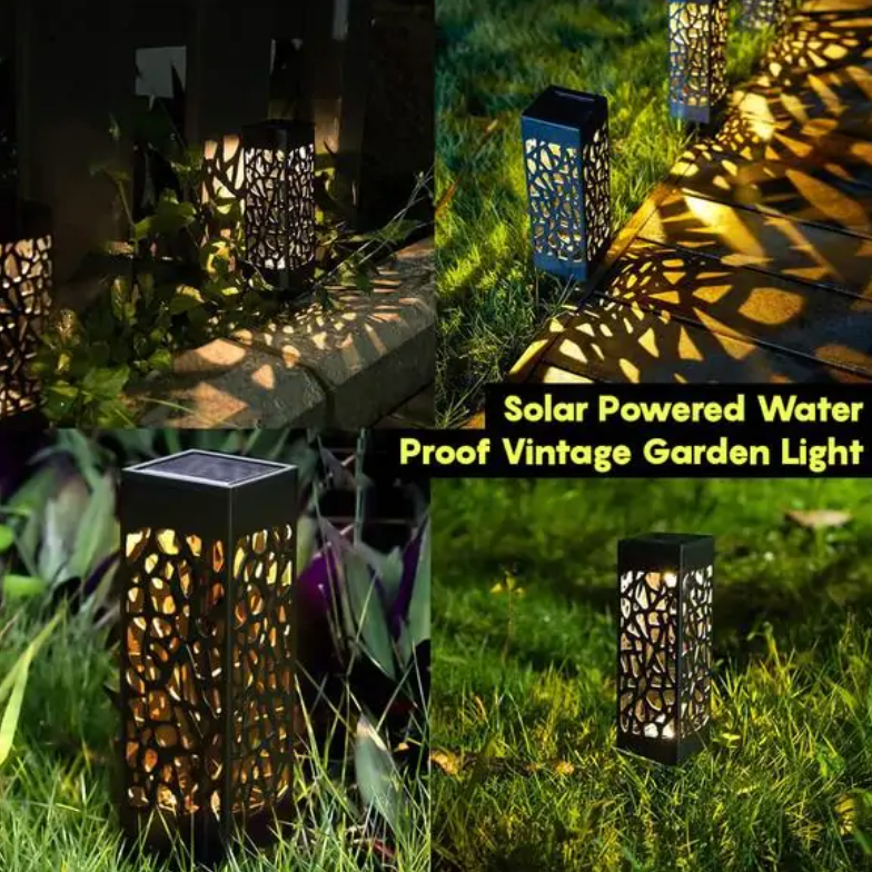 Lampada solare da giardino impermeabile stile vintage