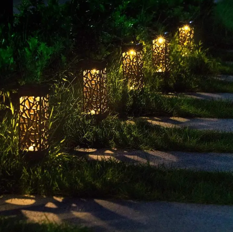 Lampada solare da giardino impermeabile stile vintage