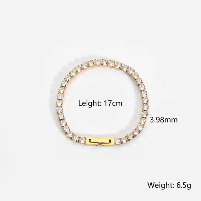 Bracciale elegante con zirconi